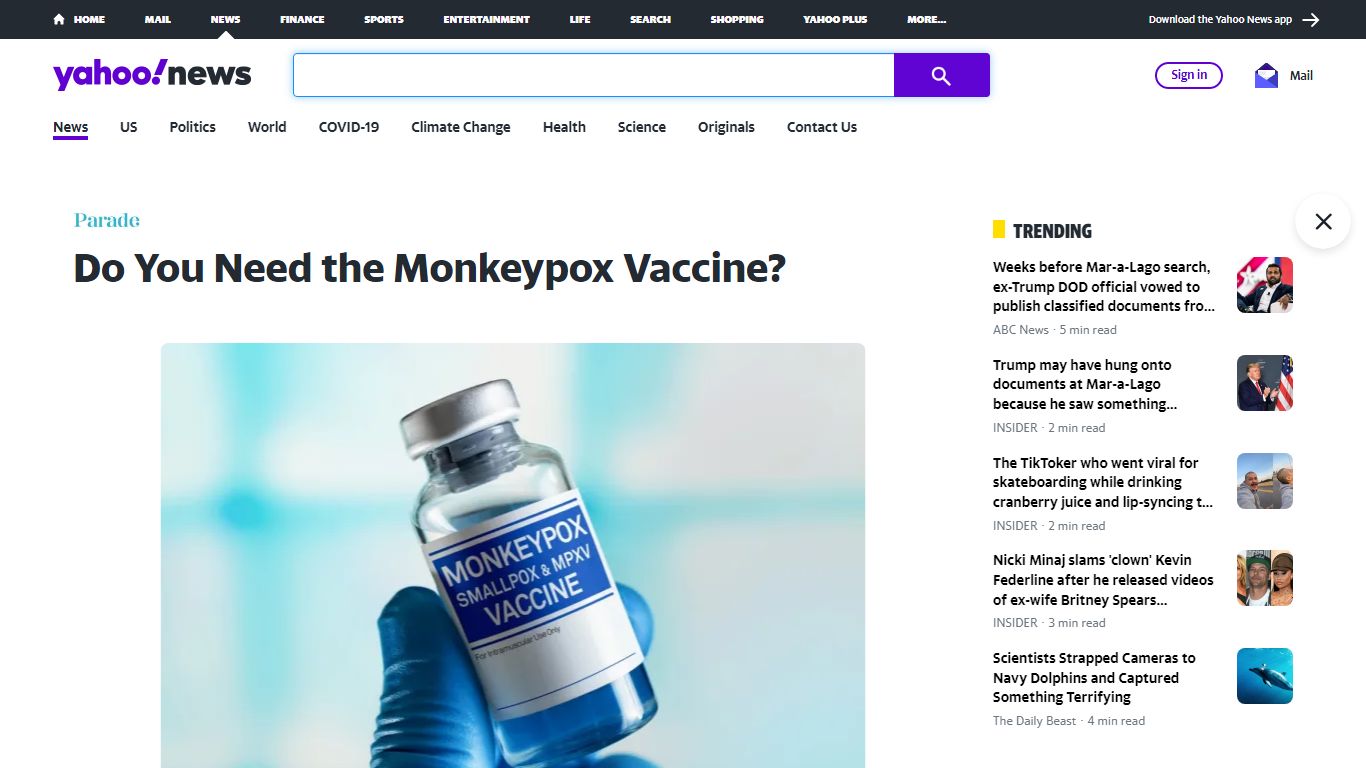Do You Need the Monkeypox Vaccine? - news.yahoo.com